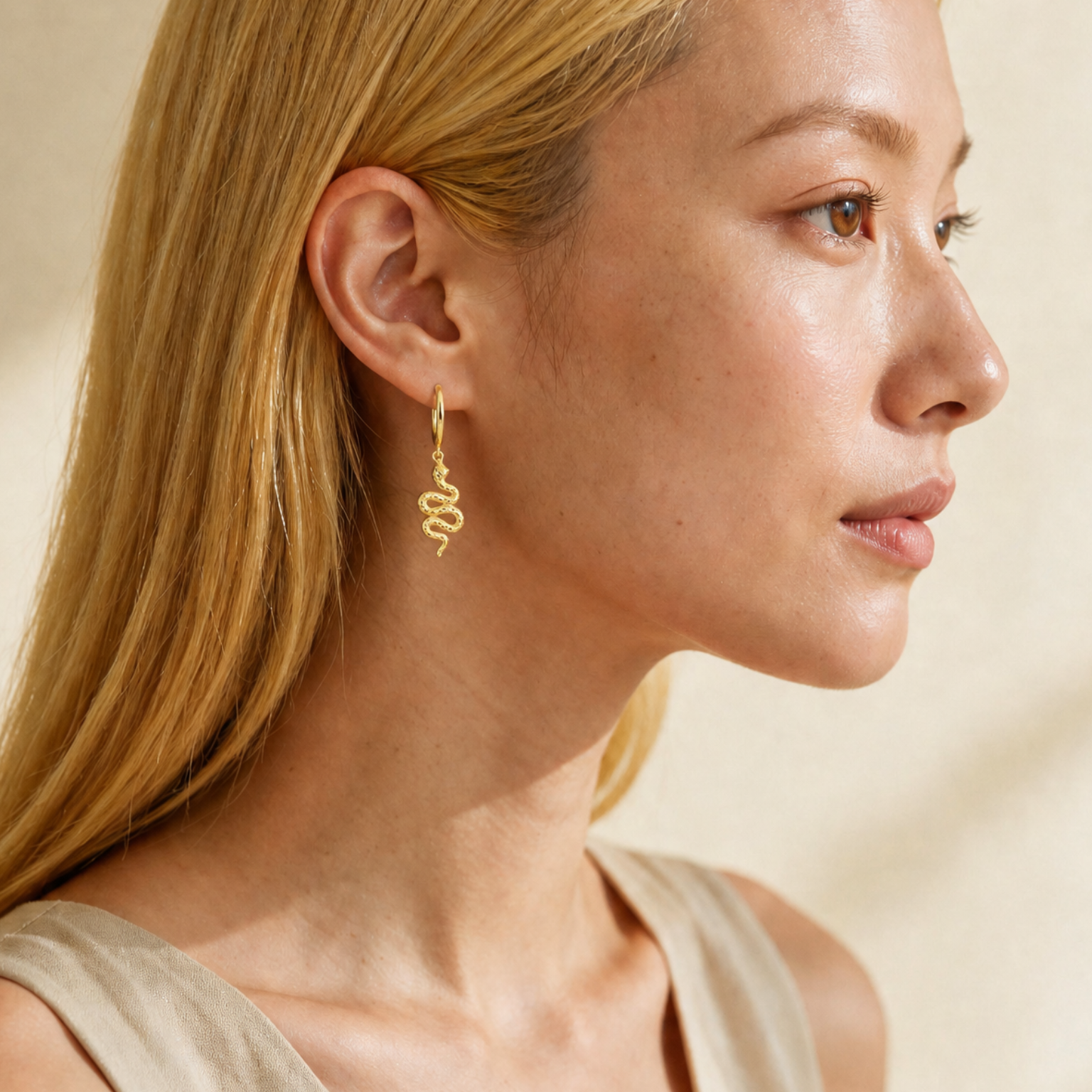 Slithers Huggies 18K Gold Plated & Sterling Silver