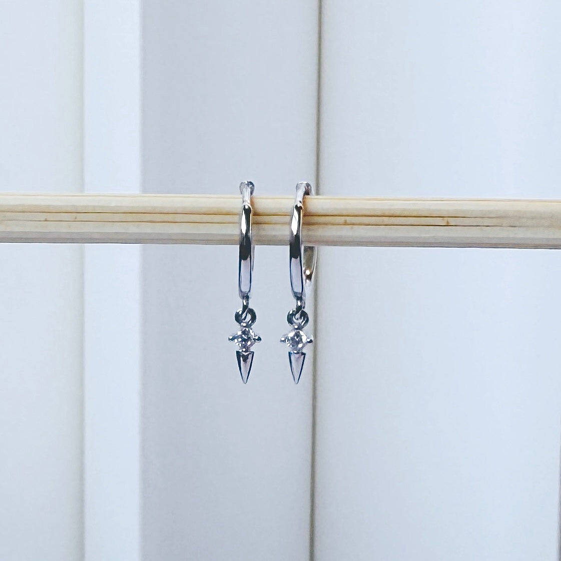 Tiny Thorn Huggies 18K Gold Plated & Sterling Silver