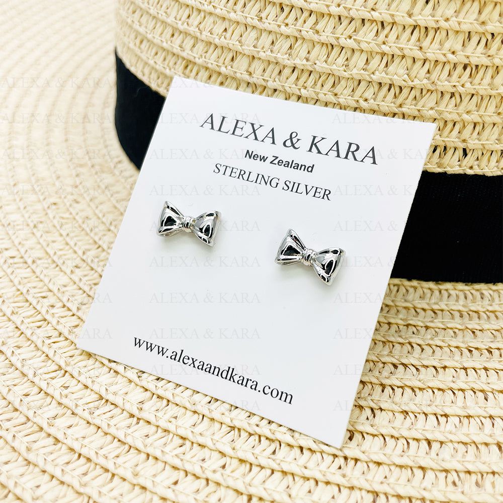 Bows Studs | Sterling Silver