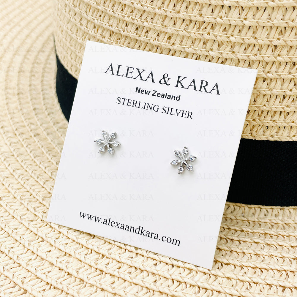 Snowflakes Sparkles | Sterling Silver