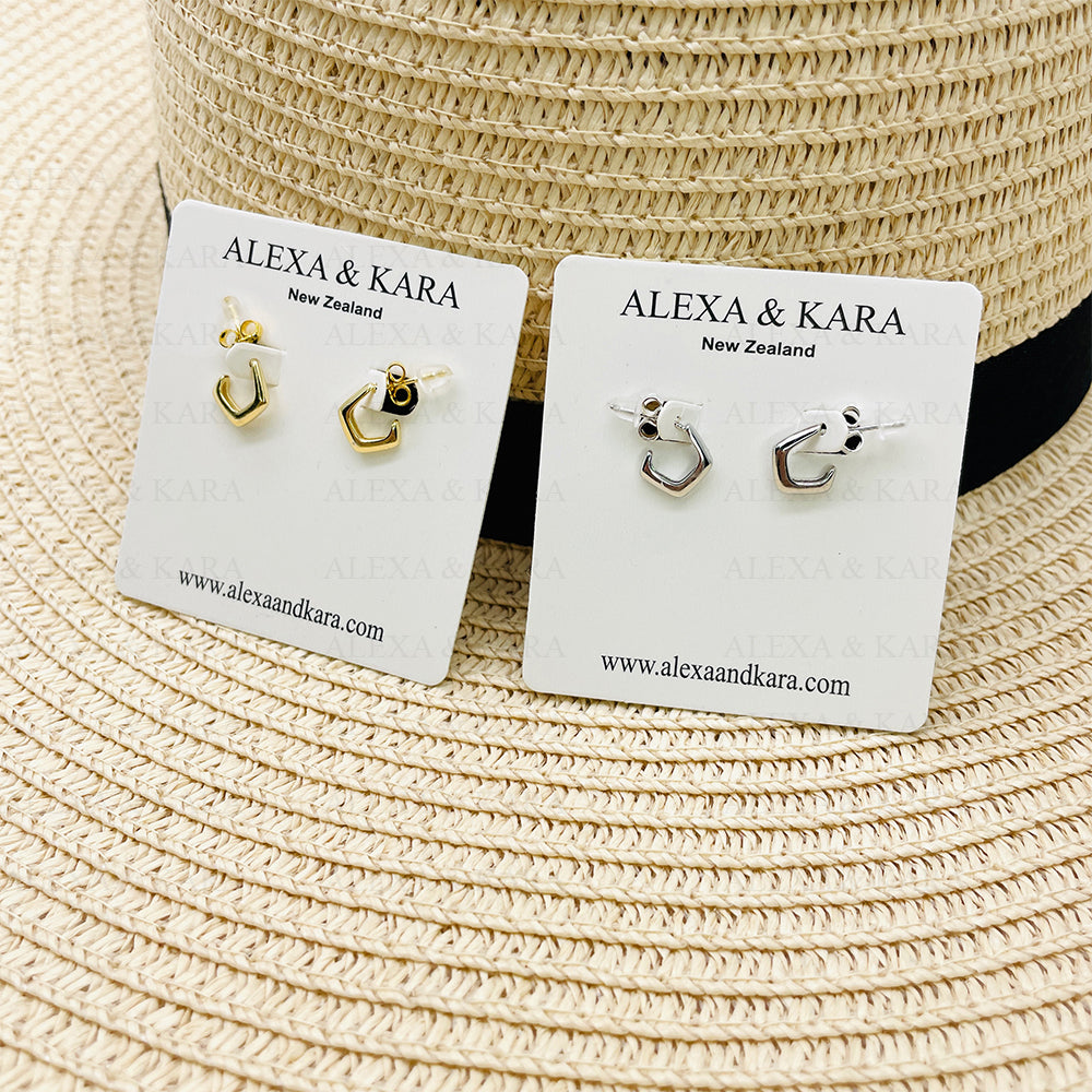Tyra Studs | Sterling Silver & Gold Plated Sterling Silver
